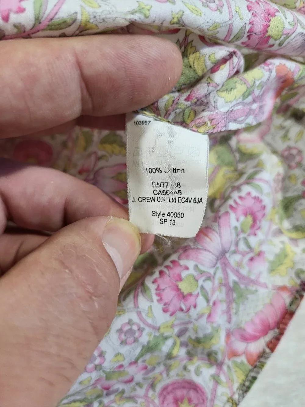 J. Crew Liberty Art Fabrics Floral Shirt - Size 12